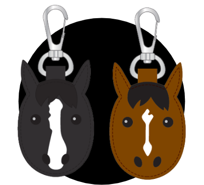 ソメスサドル 馬キーホルダー